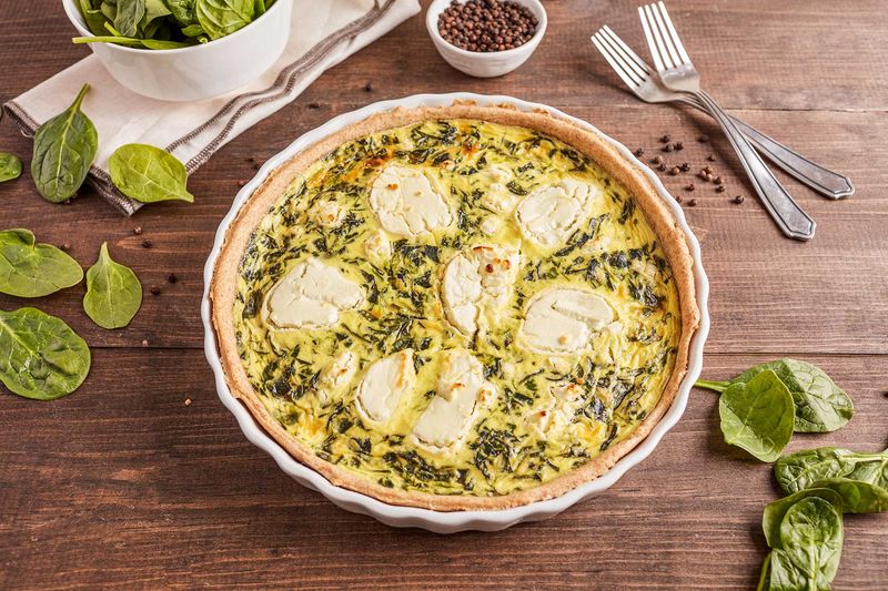 Goat Cheese and Spinach Quiche