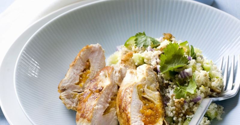 Goat Cheese and Apricot Stuffed Chicken Breast