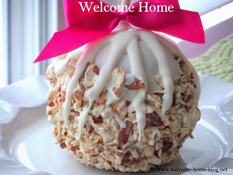 White Chocolate Caramel Apples
