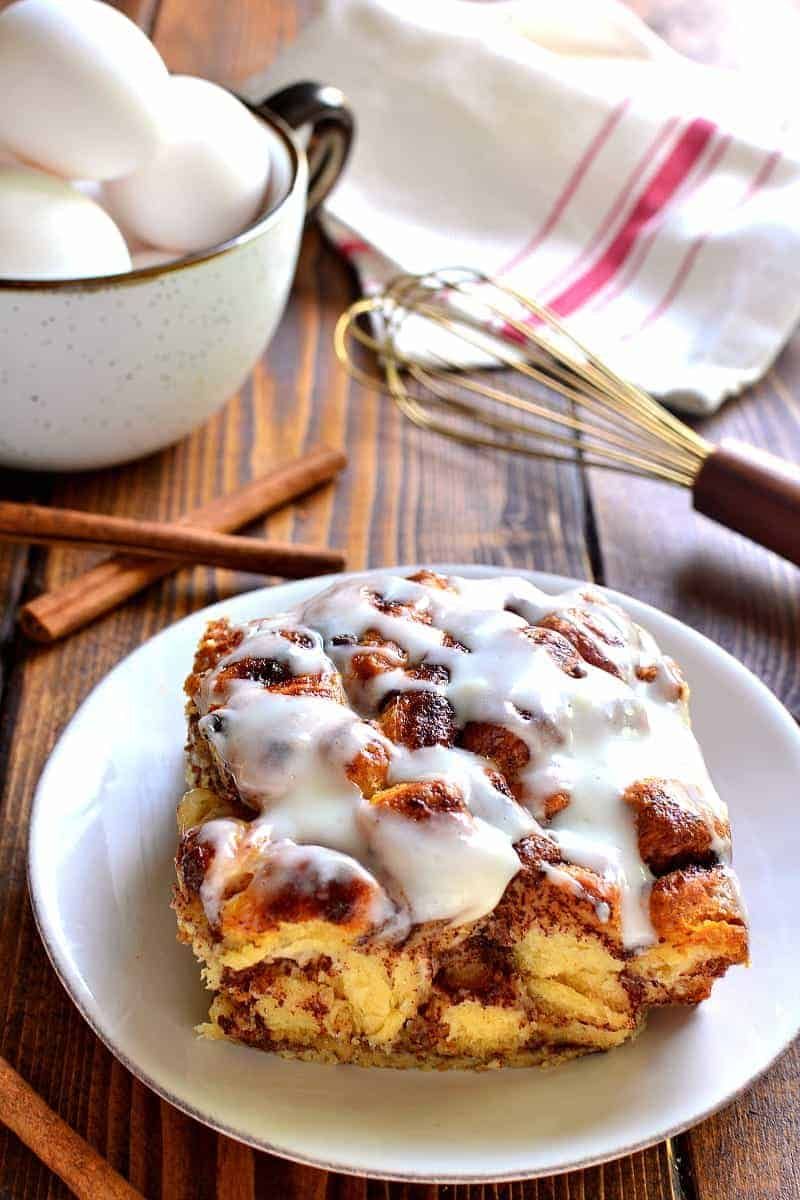 Cinnamon Roll Overnight French Toast
