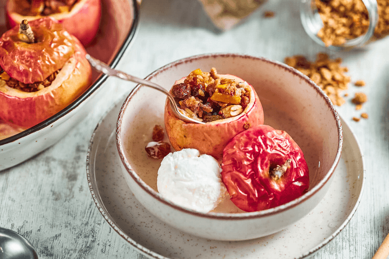 Granola Stuffed Baked Apples