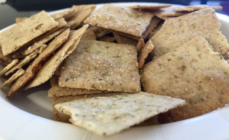 Rosemary Almond Crackers