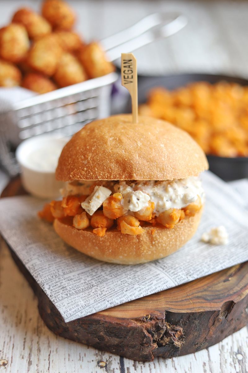 Buffalo Chickpea Sandwich