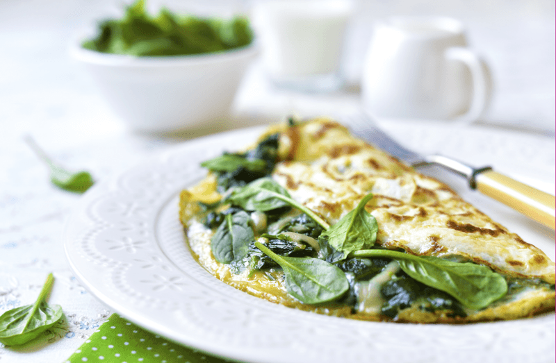 Spinach and Feta Omelette