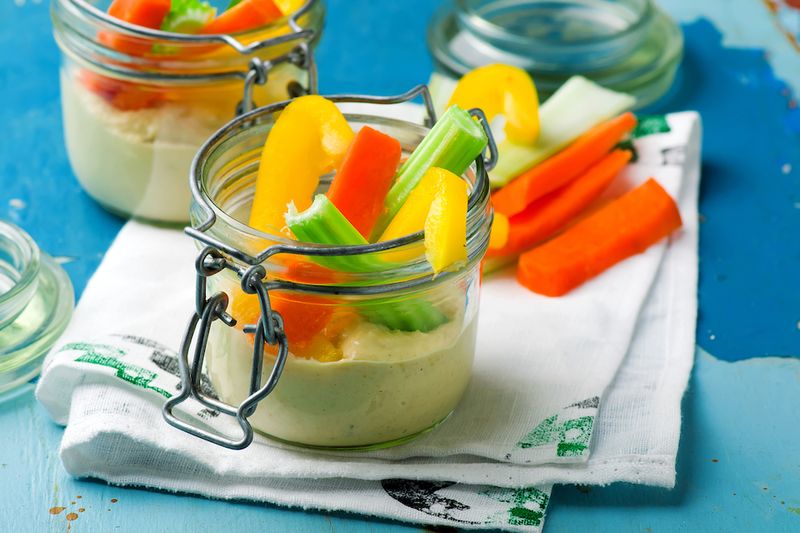 Hummus and Veggie Sticks