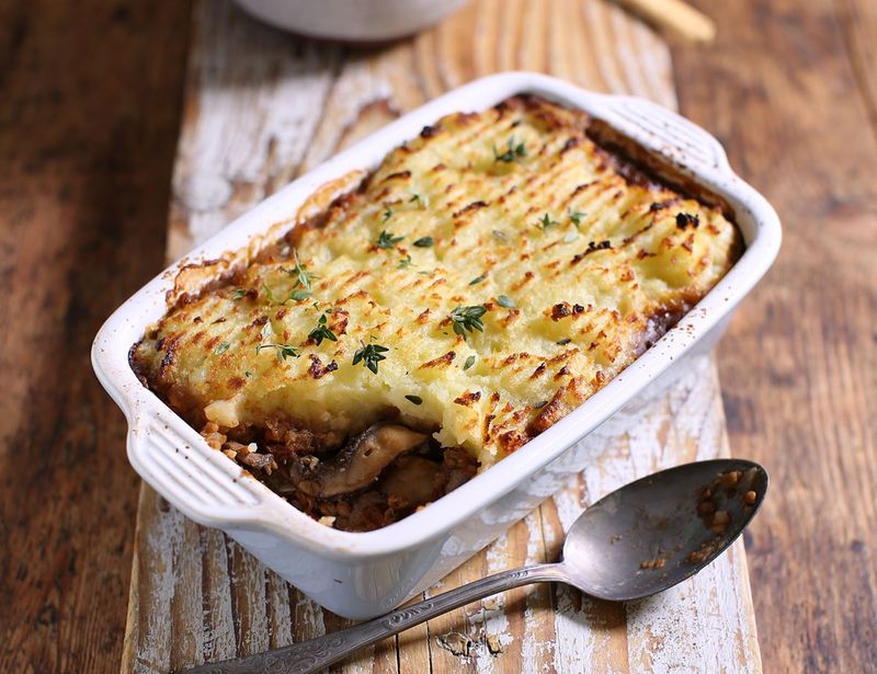 Mushroom and Lentil Shepherd's Pie