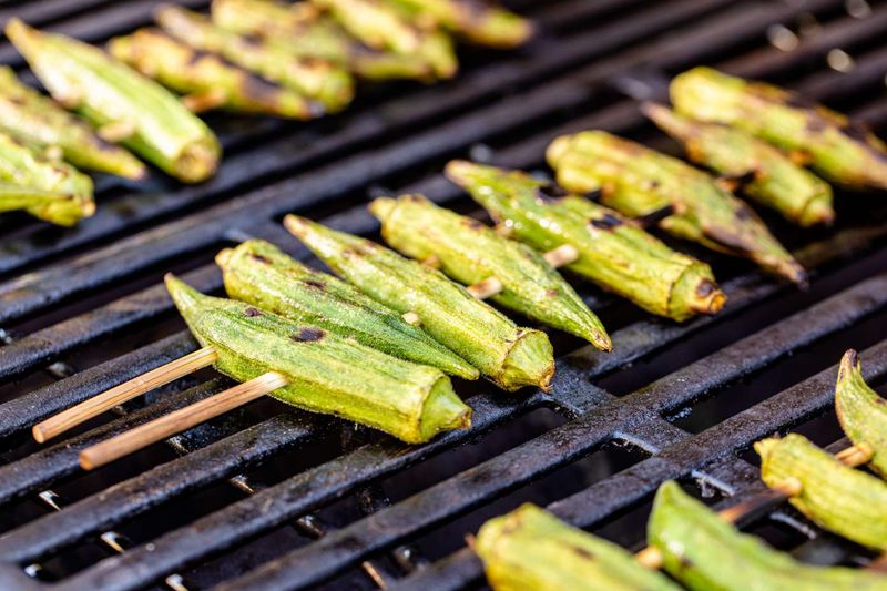 Cajun Grilled Okra