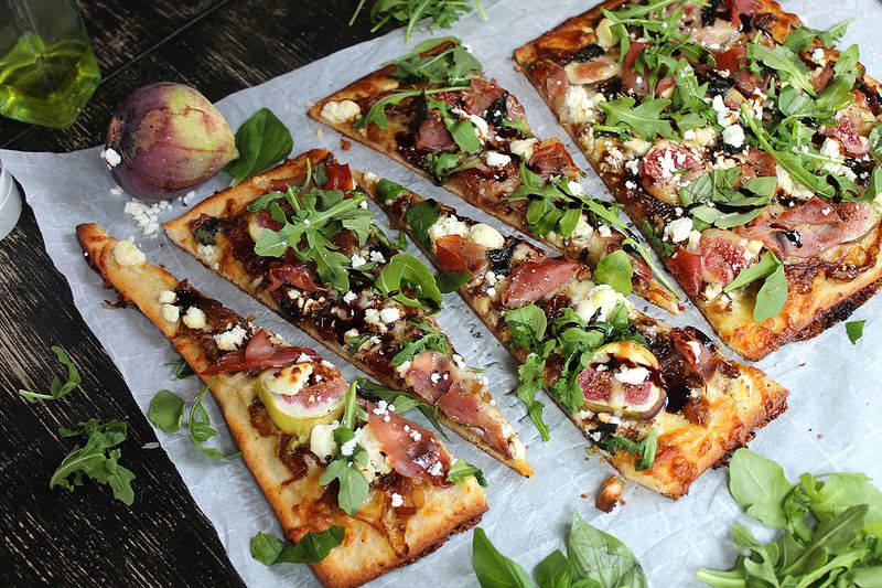 Grilled Fig and Goat Cheese Flatbread