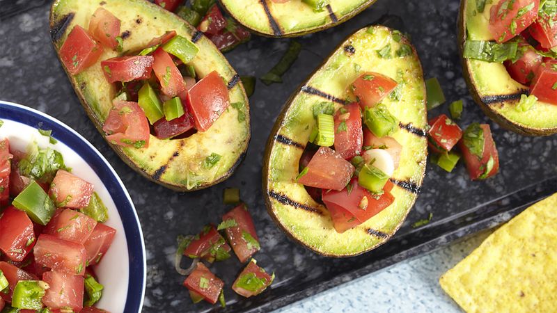 Grilled Avocado with Salsa