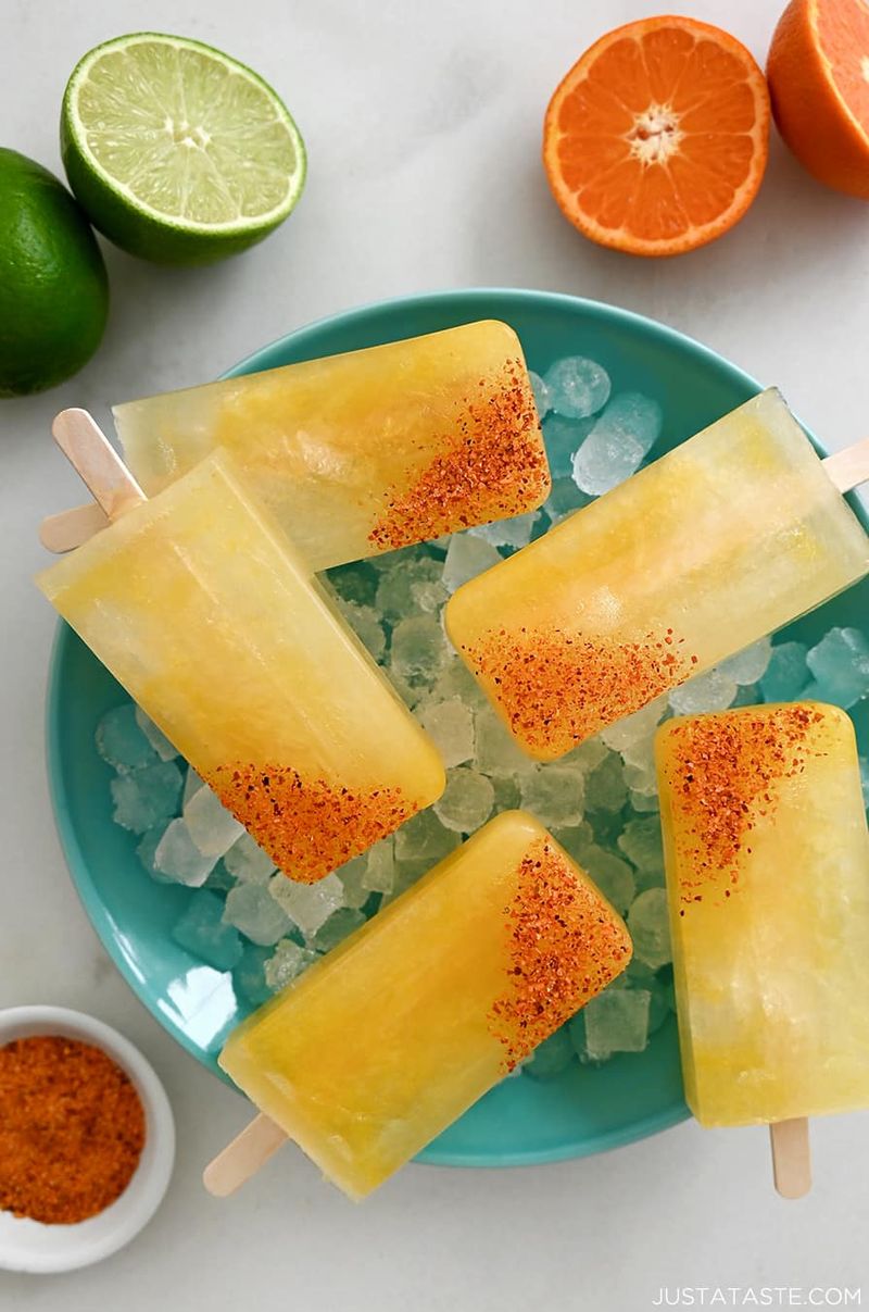 Frozen Margarita Popsicles