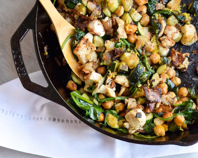 Chickpea and Spinach Stir-Fry