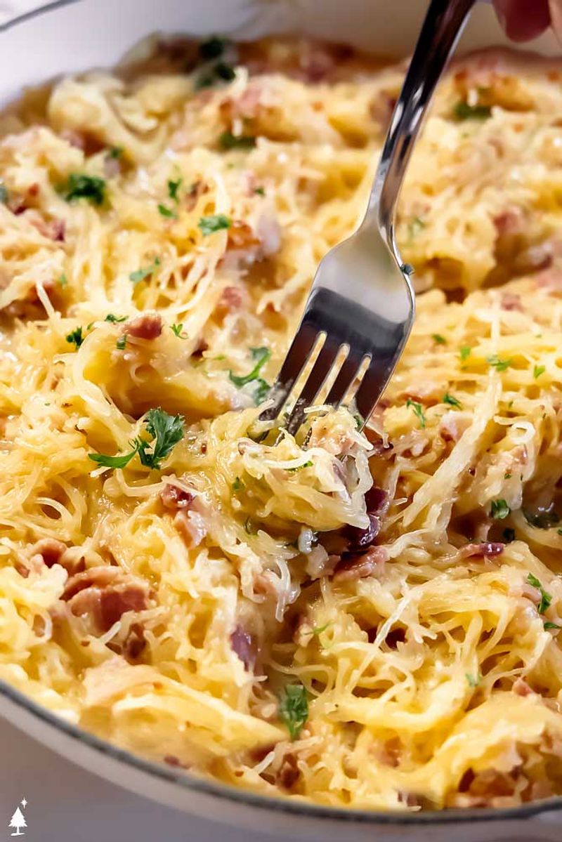 Spaghetti Squash Carbonara