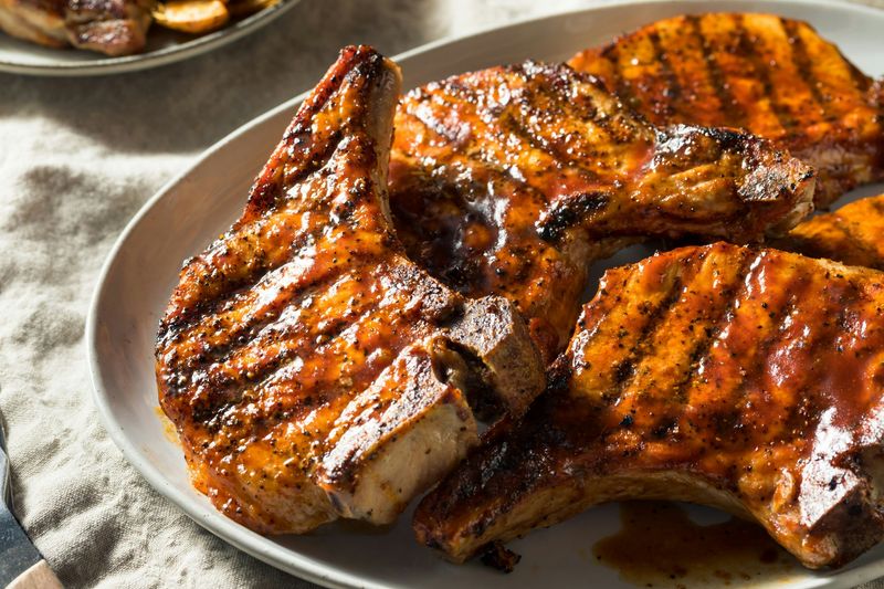 Grilled BBQ Pork Chops