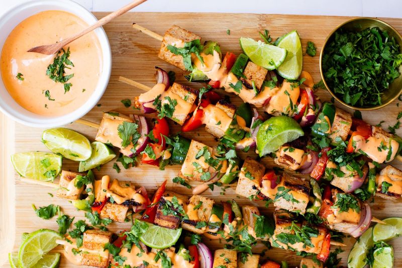 Asian-inspired Grilled Tofu Skewers