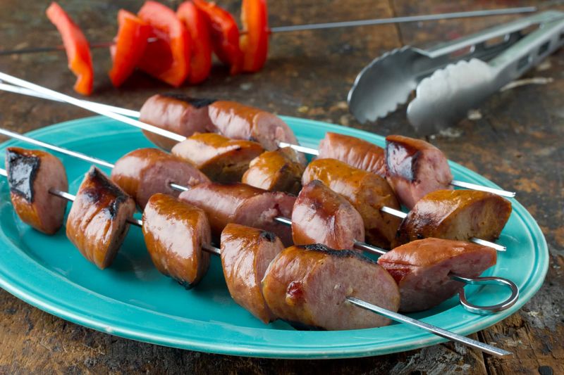 Smoked Sausage Skewers