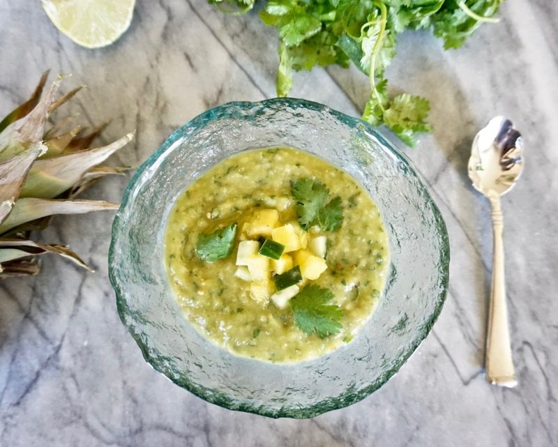 Chilled Pineapple Gazpacho