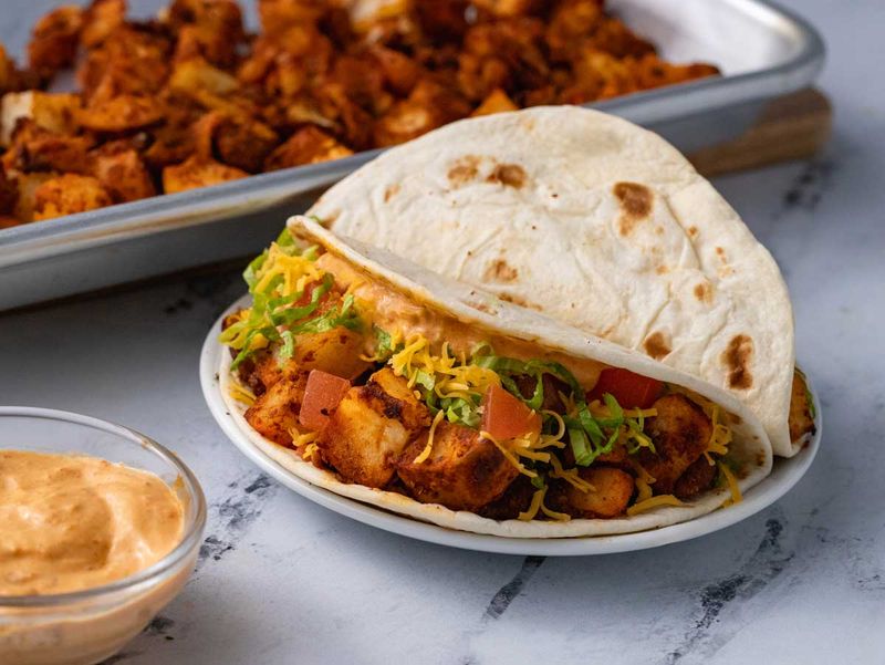 Spicy Potato Soft Taco