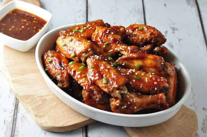 Honey Mustard Glazed Chicken Wings