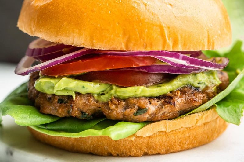 Herb-marinated Grilled Turkey Burgers