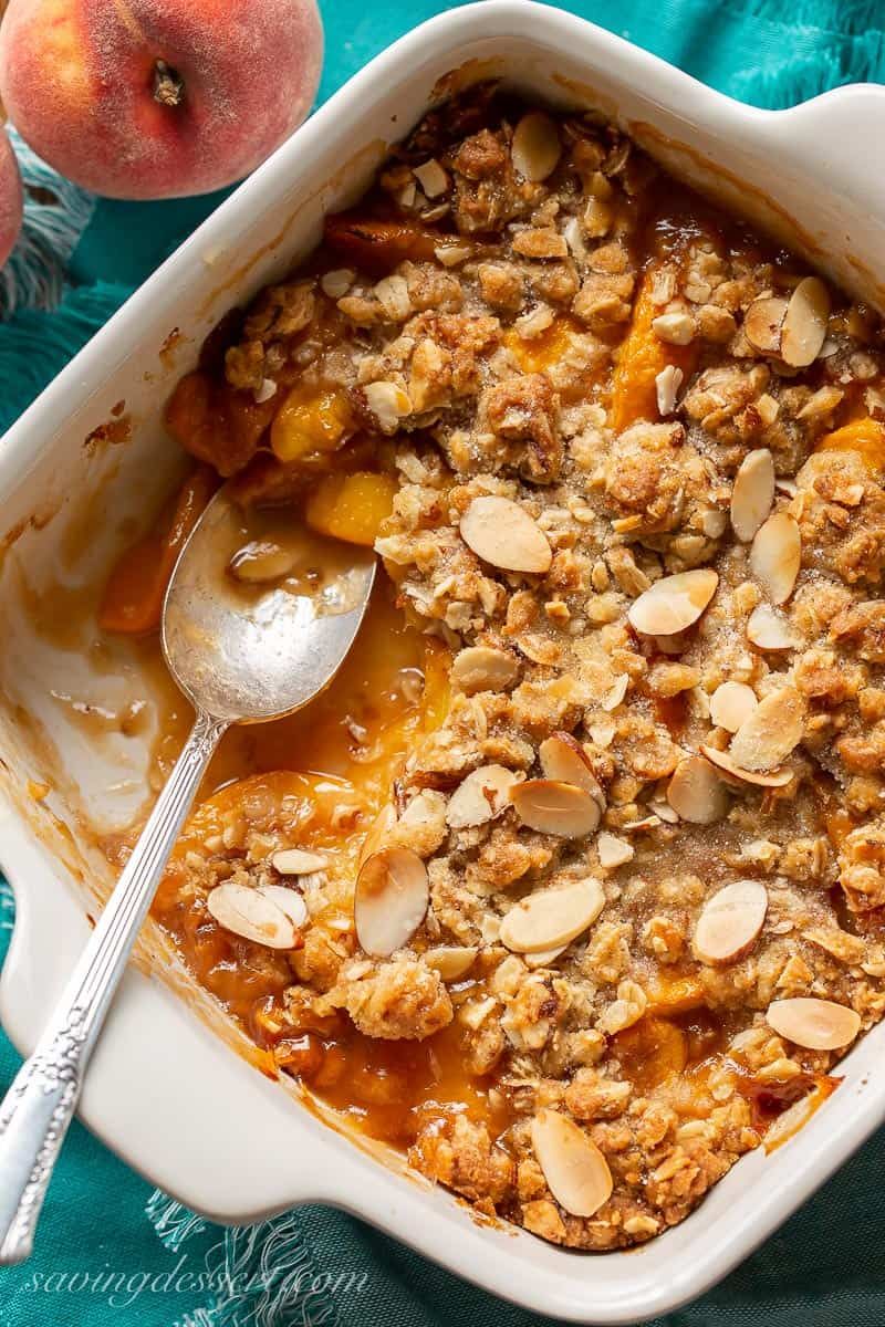 Peach and Almond Breakfast Casserole
