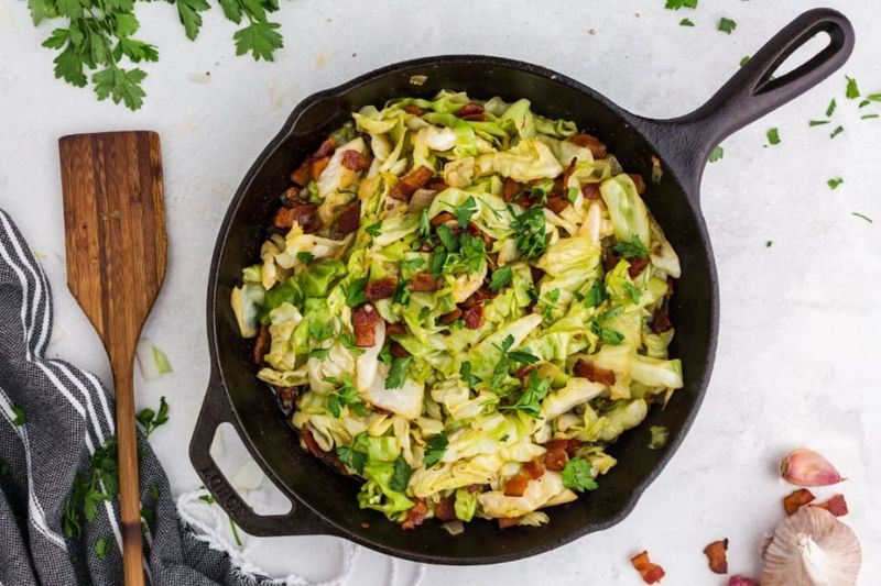 Cabbage and Bacon Skillet