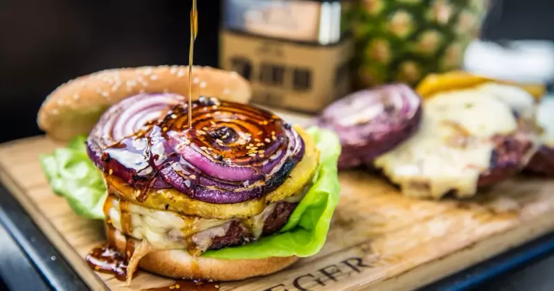 Grilled Pineapple Teriyaki Burgers