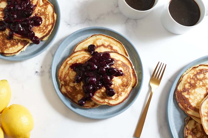 Lemon Yogurt Pancakes