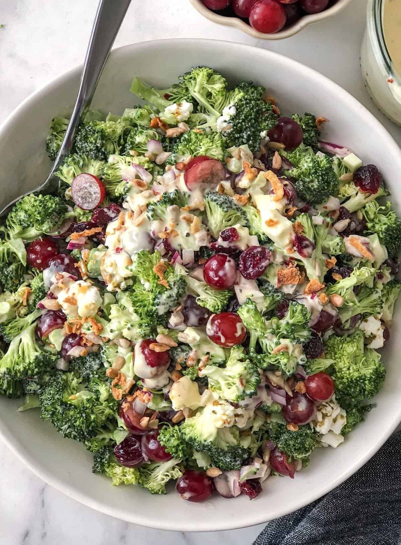 Broccoli and Grape Extravaganza