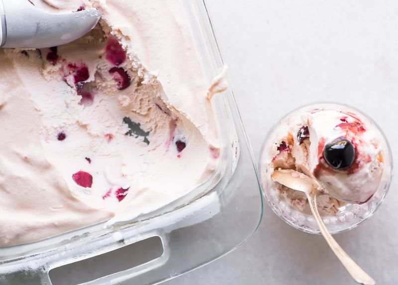 Cherry Bourbon Ice Cream