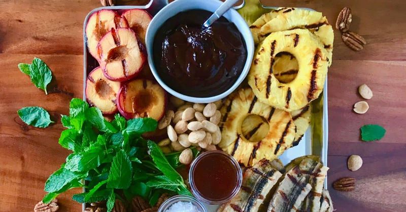 Chocolate-Dipped Fruit Platter