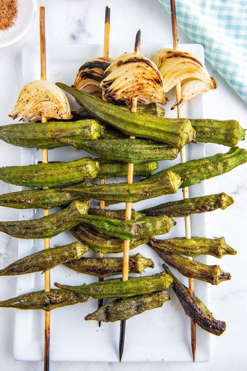 Cajun Grilled Okra