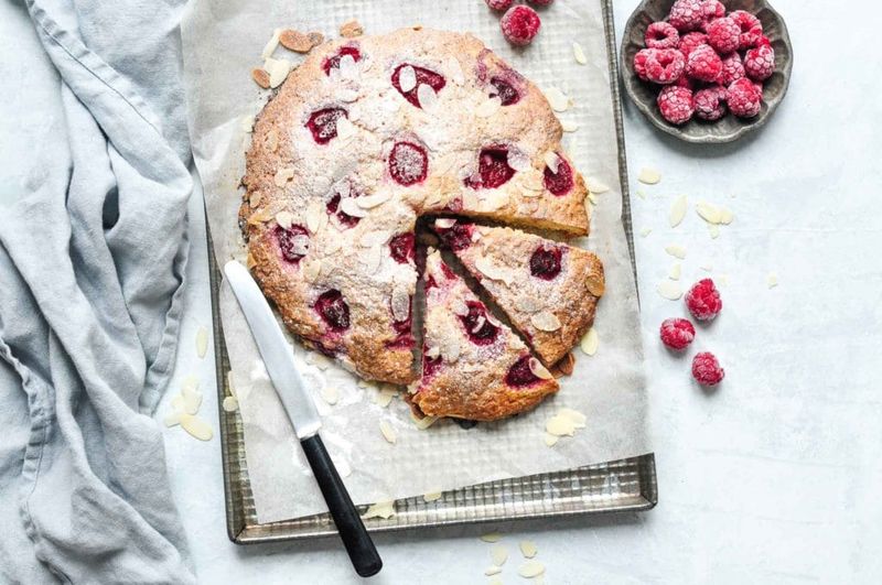Raspberry Almond Scones