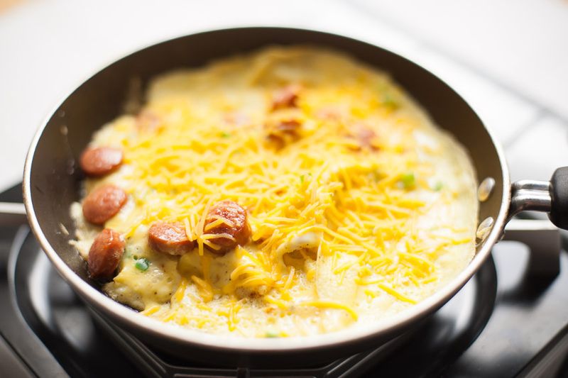 Hot Dog Omelette