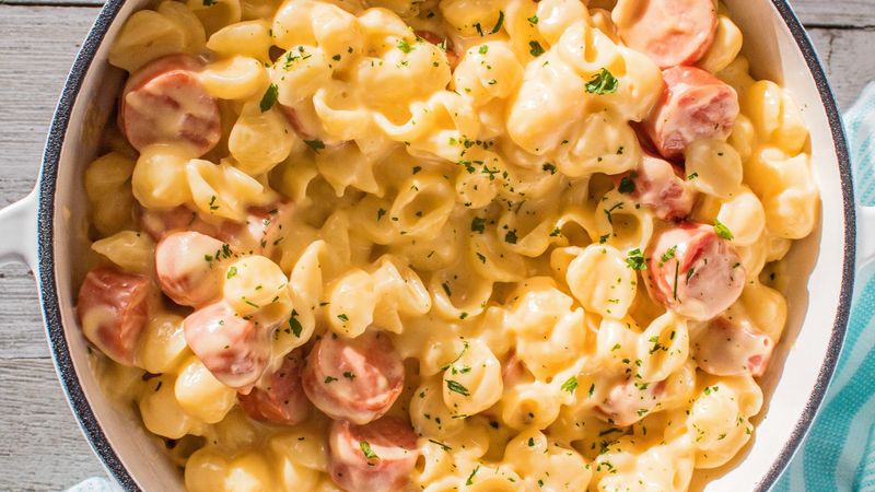 Hot Dog Mac and Cheese