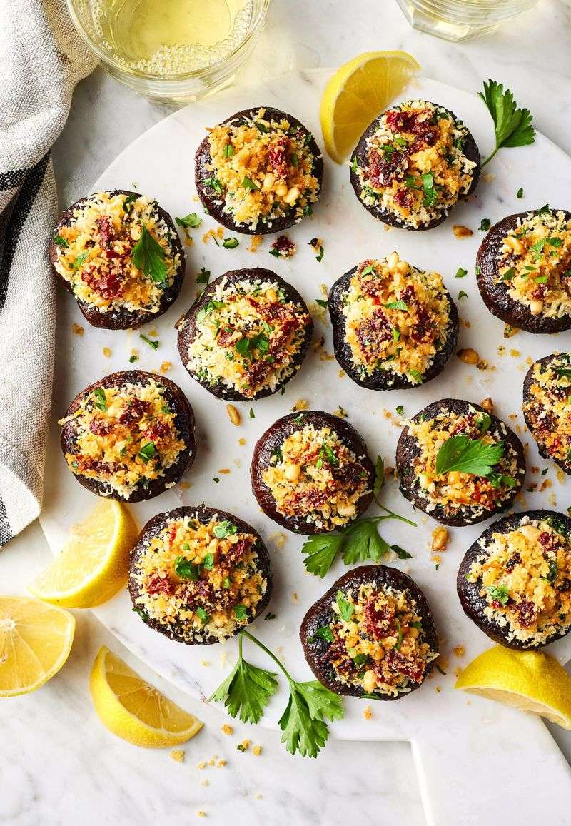 Stuffed Mushroom Caps