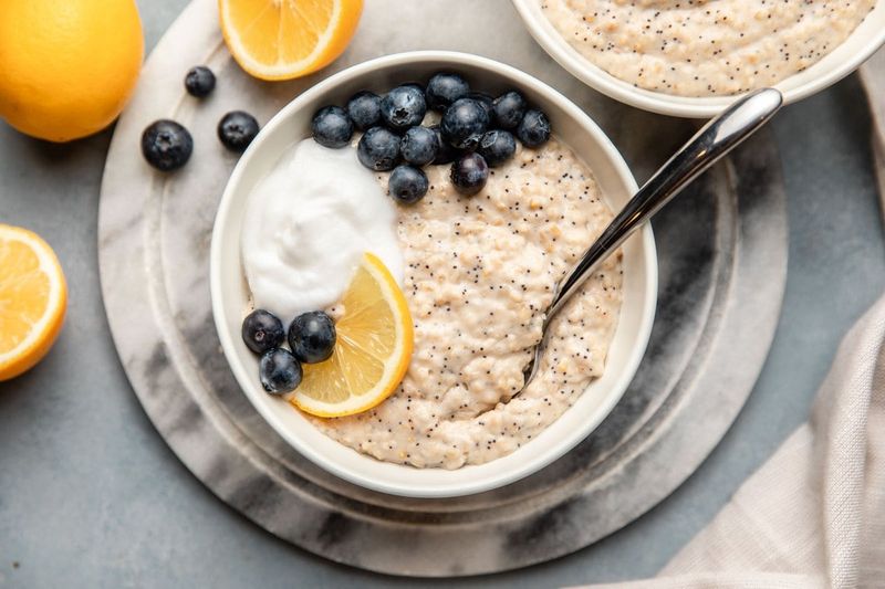 Warm Lemon Water and Oatmeal