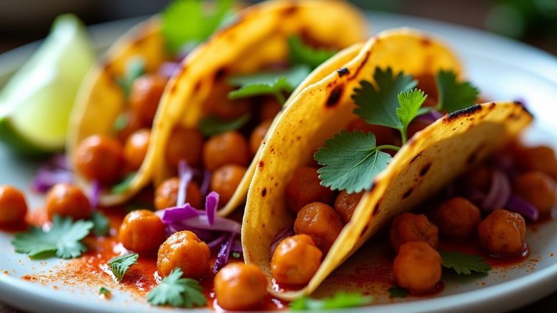 Spicy Chickpea Tacos