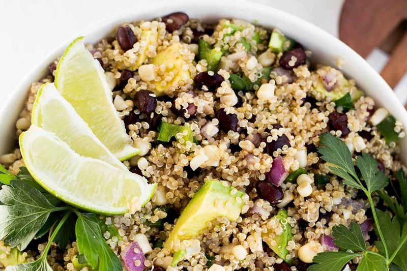 Quinoa Salad with Black Beans and Corn