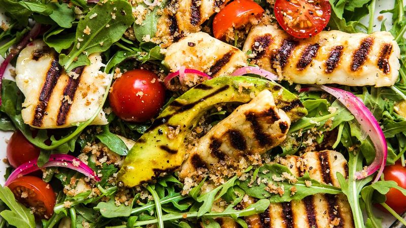 Grilled Halloumi Salad