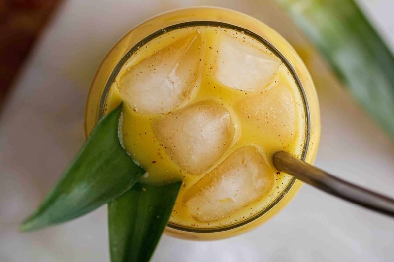 Iced Golden Ginger Drink