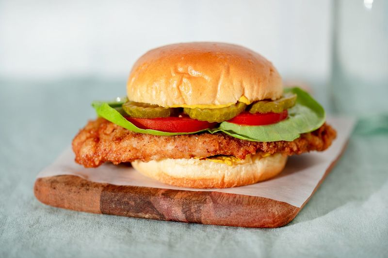 Indiana's Breaded Pork Tenderloin Burger