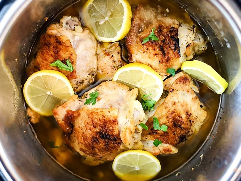 Instant Pot Lemon Garlic Chicken
