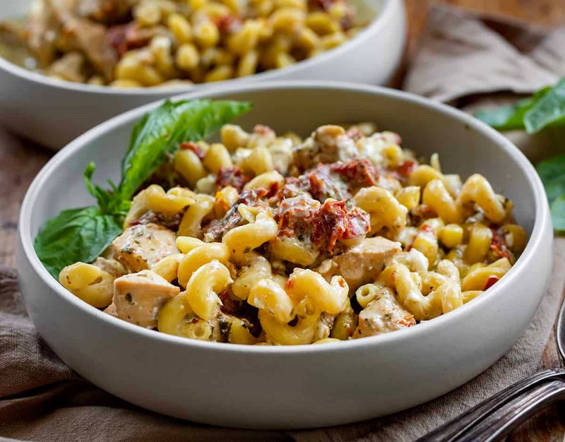 Pesto and Sun-Dried Tomatoes