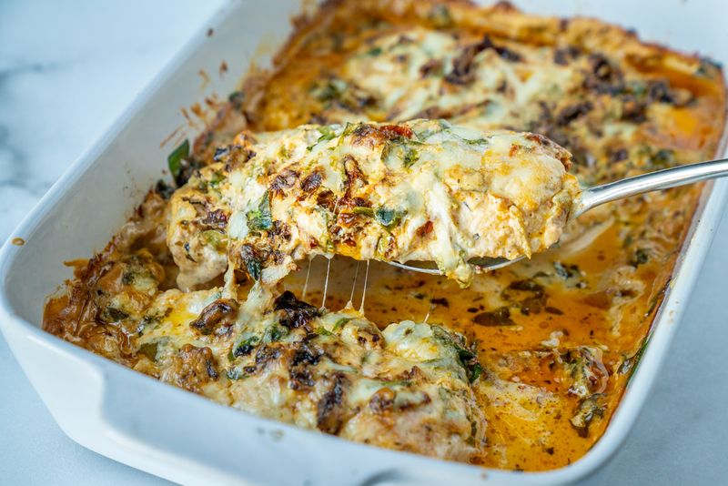 Tuscan Sun-Dried Tomato Casserole
