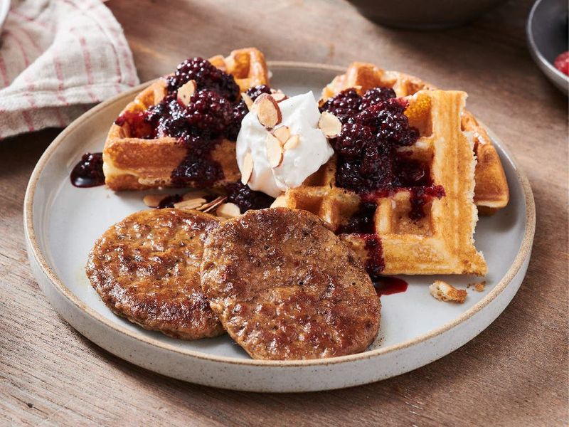 Sausage and Waffles