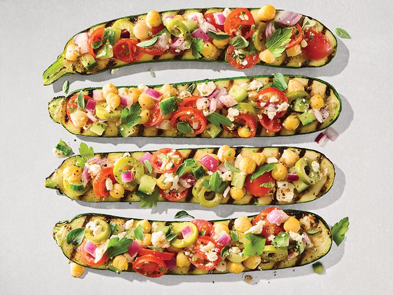 Grilled Zucchini Boats