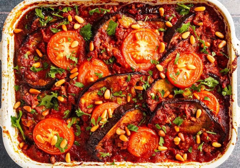 Eggplant and Tomato Gratin