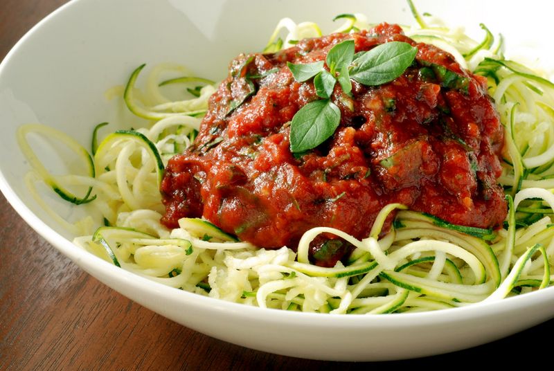 Zucchini Noodles with Marinara