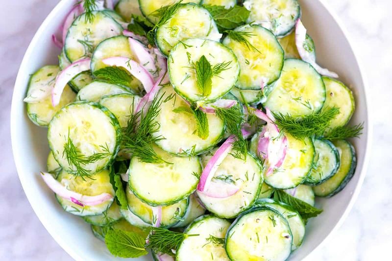 Cucumber and Dill Yogurt Salad