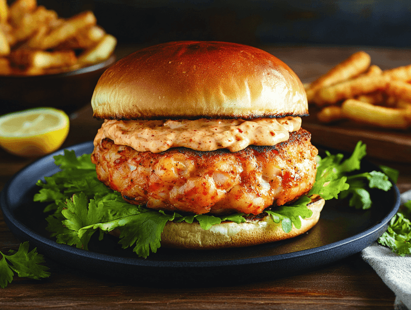 Louisiana: Bayou Crawfish Cheeseburger